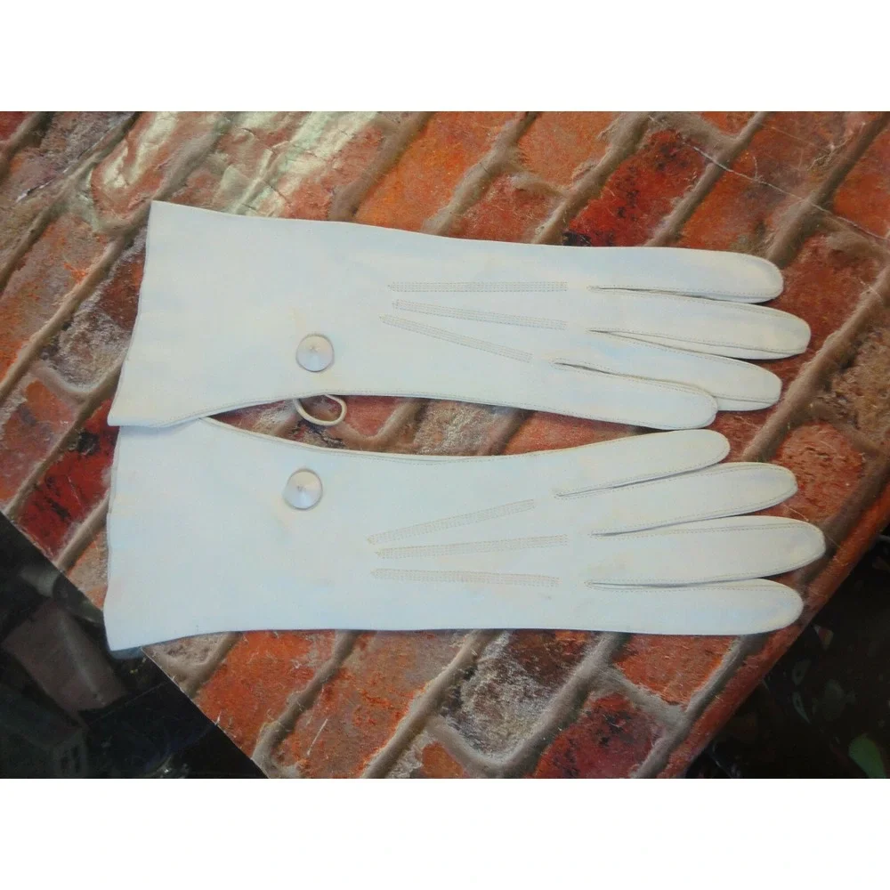 vintage Postmans washable 6.5 glovers guild 34 leather feel womens gloves button